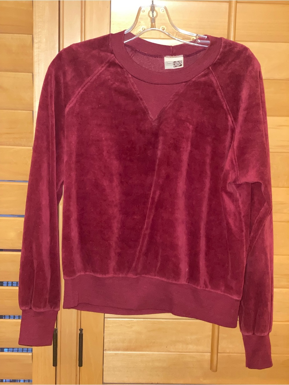 Vintage 70s/80s Velour Pull over sweater  Sears
